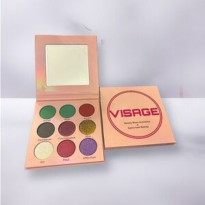 Visage collab palette X eyescream beauty 9 colors